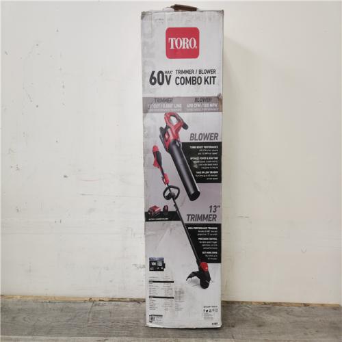 Phoenix Location Toro 60V MAX* 2-Tool Combo Kit: 100 mph Leaf Blower & 13 in. String Trimmer with 2.0Ah Battery