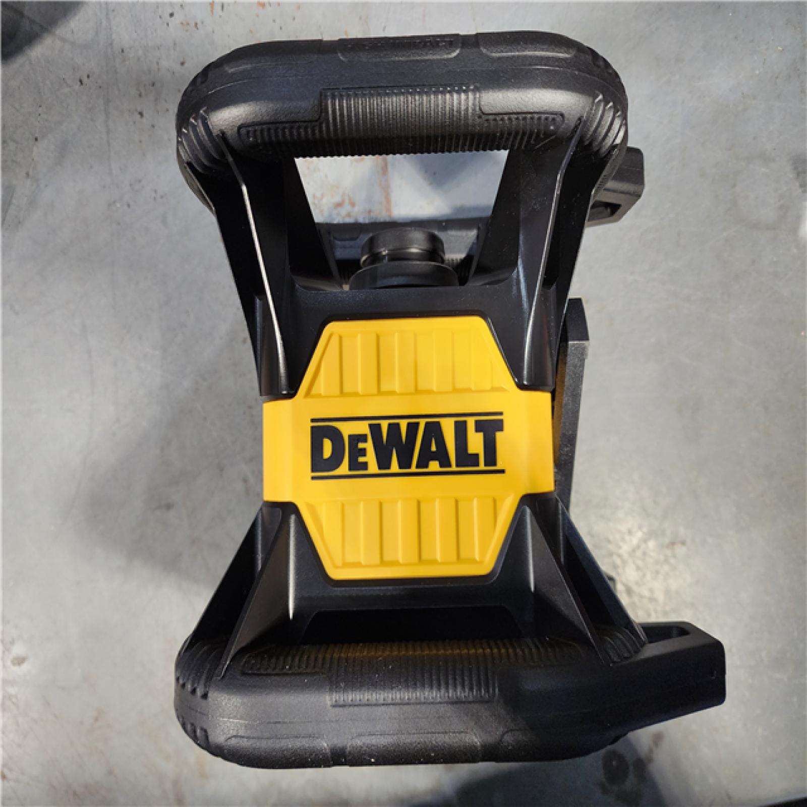 HOUSTON LOCATION - AS-IS (APPEARS LIKE NEW) DEWALT 20V MAX Lithium-Ion 200 Ft. Red Self Leveling Rotary Laser Level with Detector, 2.0Ah Battery, Charger, and TSTAK Case