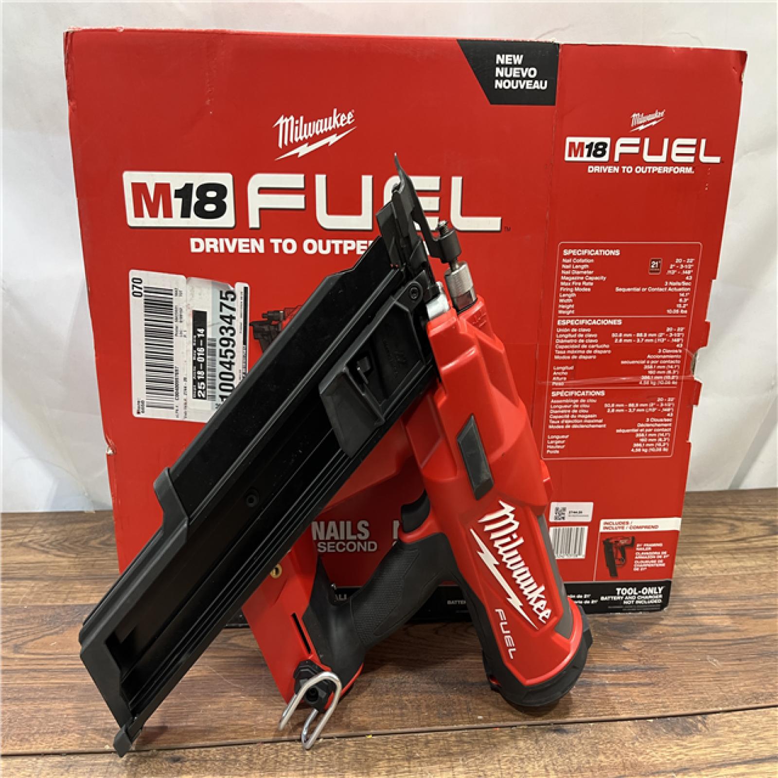 AS IS Milwaukee 2744-20 M18 FUEL 21-Degree Cordless Framing Nailer (Tool Only)