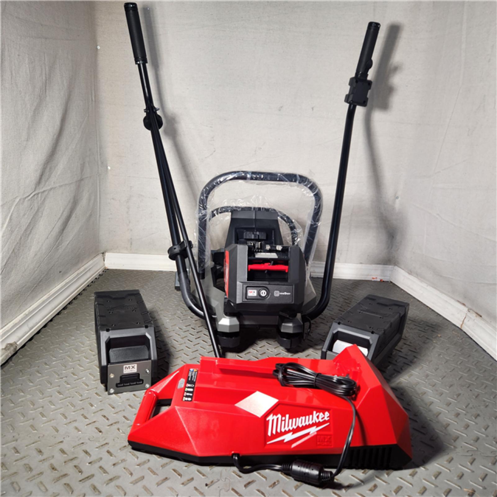 HOUSTON Location-AS-IS-Milwaukee MX FUEL Lithium-Ion Cordless Vibratory Screed with (2) Batteries and Charger APPEARS IN NEW Condition