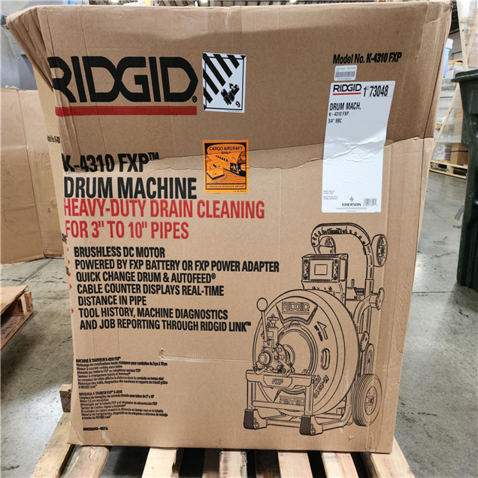 Phoenix Location RIDGID Cordless Drain Cleaning Machine: Cordless, K-4310 FXP, FXP, For 4 in to 10 in Pipe, Auto