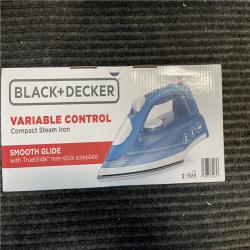 Black and decker variable store control compact steam iron