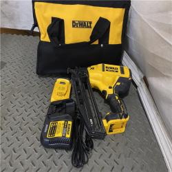 Houston location AS-IS DeWalt DCN660D1 20V 16 Gauge Cordless Angled Finish Nailer Kit W/ 2Ah Battery