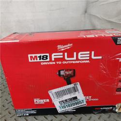 Houston location AS-IS MILWAUKEE M18 FUEL 18V Lithium-Ion Brushless Cordless 1/2 in. Impact Wrench W/Friction Ring Kit W/One 5.0 Ah Battery and Bag