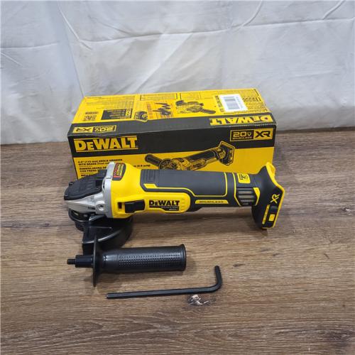 AS-IS DeWalt DCG405B 20V Max XR 4.5-Inch Slide Switch Small Angle Grinder (Tool Only)