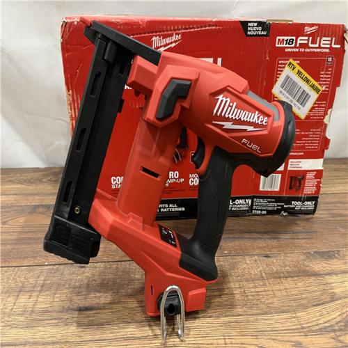 AS IS M18 FUEL 18-Volt Lithium-Ion Brushless Cordless 18-Gauge 1/4 in. Narrow Crown Stapler (Tool-Only)