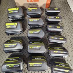 HOUSTON LOCATION - AS-IS RYOBI MIXED BATTERY PACK QTY - 15