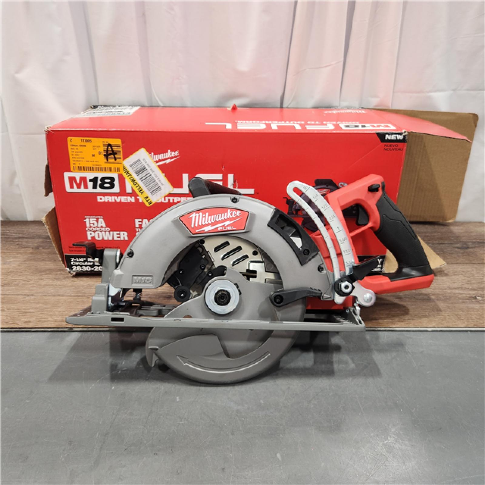 AS IS Milwaukee 2830-20 Rear Handle Circular Saw M18 FUEL 7-1/4  Cordless Brushless Tool Only