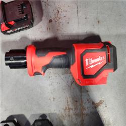 HOUSTON LOCATION - AS-IS (APPEARS LIKE NEW) M18 18V Lithium-Ion Cordless Short Throw Press Tool Kit with 3 PEX Crimp Jaws (2) 2.0 Ah Batteries and Charger