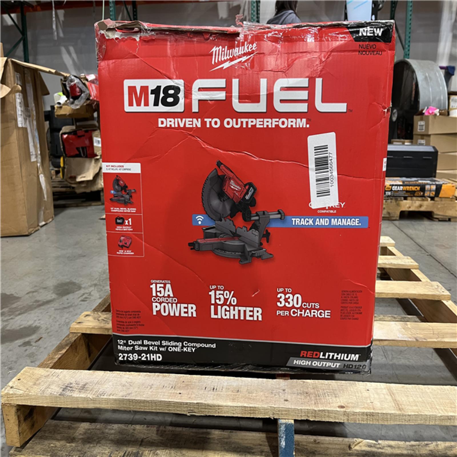 DALLAS LOCATION - Milwaukee M18 FUEL Brushless Cordless 12 in. Dual Bevel Sliding Compound Miter Saw Kit