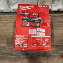 AS-IS Milwaukee M18 Compact Brushless 2-Tool Combo Kit