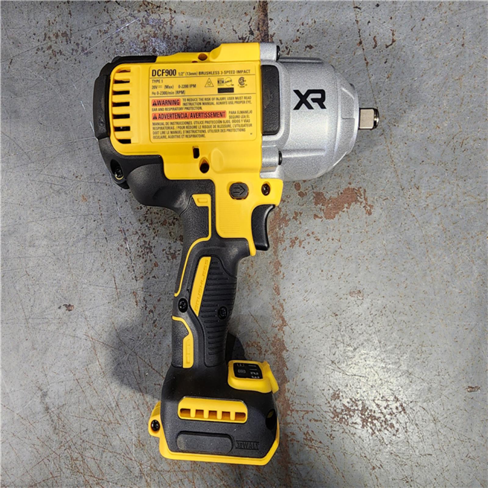 HOUSTON LOCATION - AS-IS DEWALT 20V MAX* XR 1/2  High Torque Impact Wrench with Hog Ring Anvil