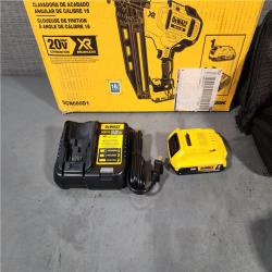 HOUSTON LOCATION - AS-IS DeWalt DCN660D1 20V 16 Gauge Cordless Angled Finish Nailer Kit W/ 2Ah Battery