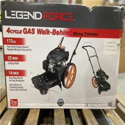 DALLAS LOCATION - Legend Force 22 in. 173 cc Gas Walk Behind String Trimmer/Mower