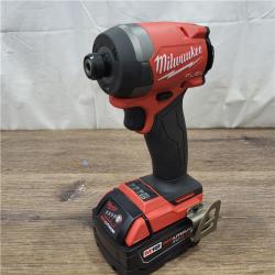 AS-IS Milwaukee M18 FUEL 18V Lithium-Ion Brushless Cordless Hammer Drill and Impact Driver Combo Kit (2-Tool) with 2 Batteries