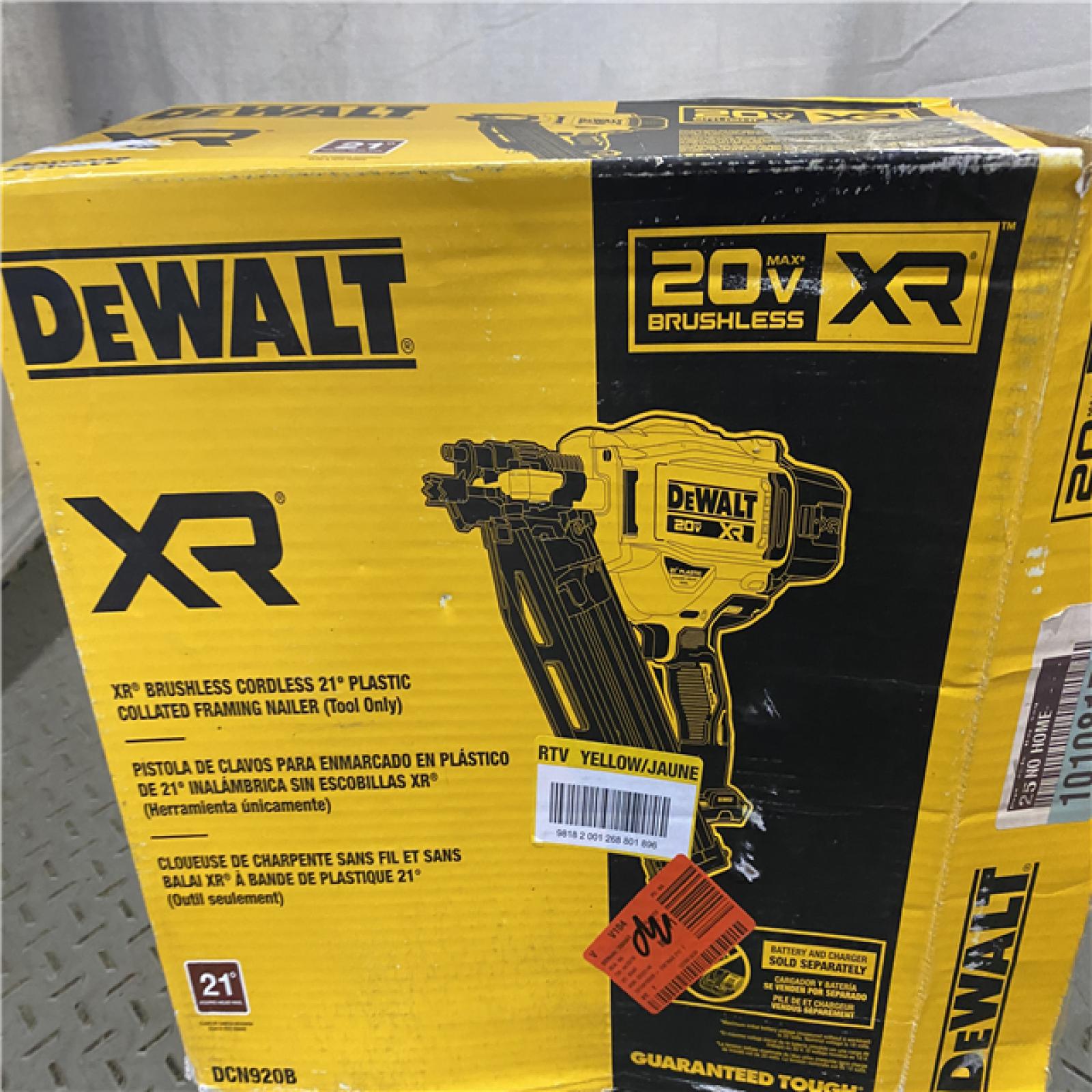 Houston location AS-IS DEWALT20-Volt 21Â° Cordless Framing Nailer (Tool-Only)