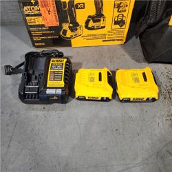 HOUSTON LOCATION - AS-IS DEWALT 20V MAX XR Cordless Drill/Driver, ATOMIC Impact Driver 2 Tool Combo Kit, (2) 2.0Ah Batteries, Charger, and Bag