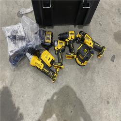 Houston location AS-IS DEWALT 20-Volt Lithium-Ion Cordless Combo Kit (6-Tool) with Tough System Case, Two 2.0 Ah Batteries and 4.0 Ah Battery