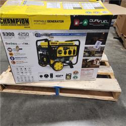 Dallas Location - As-Is Champion 201279 - 4250/5300W Dual Fuel Generator(Appears Like New Condition