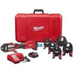 Phoenix Location Good Condition Milwaukee M18 18-Volt Lithium-Ion Brushless Cordless FORCE LOGIC Press Tool Kit with 1/2 in. - 2 in. Jaws Kit (6-Jaws Included) 2922-22