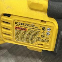 AS-IS DEWALT 20V MAX Lithium Ion Cordless Brushless Reciprocating Saw with FLEXVOLT ADVANTAGE (Tool Only)