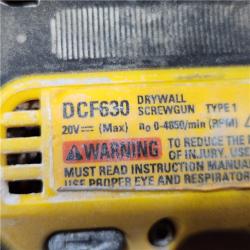 AS-IS DeWalt DCF630B 20V Cordless Brushless Screw Gun (Tool Only)