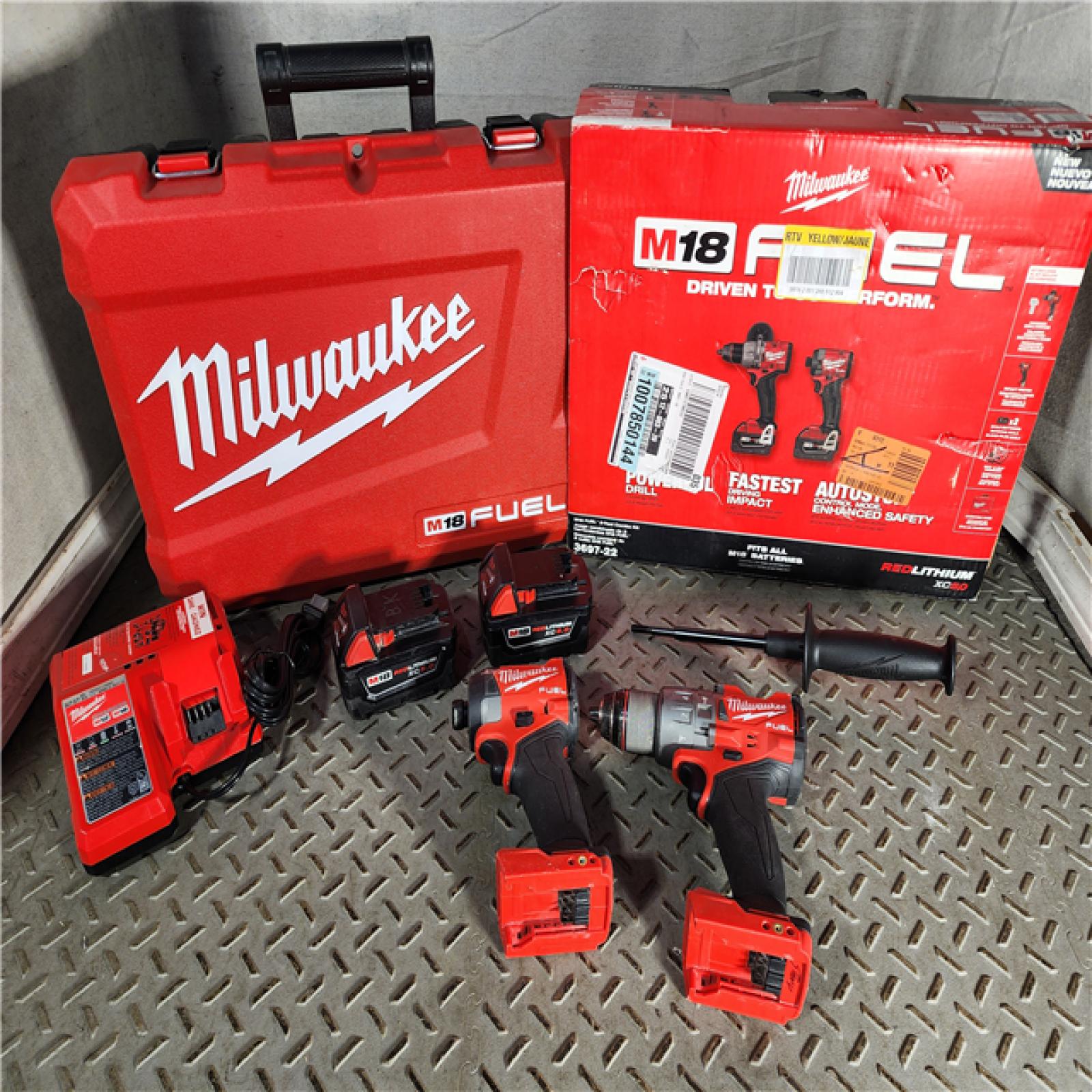 HOUSTON LOCATION - AS-IS M18 FUEL 18V Lithium-Ion Brushless Cordless Hammer Drill and Impact Driver Combo Kit (2-Tool) with 2 Batteries