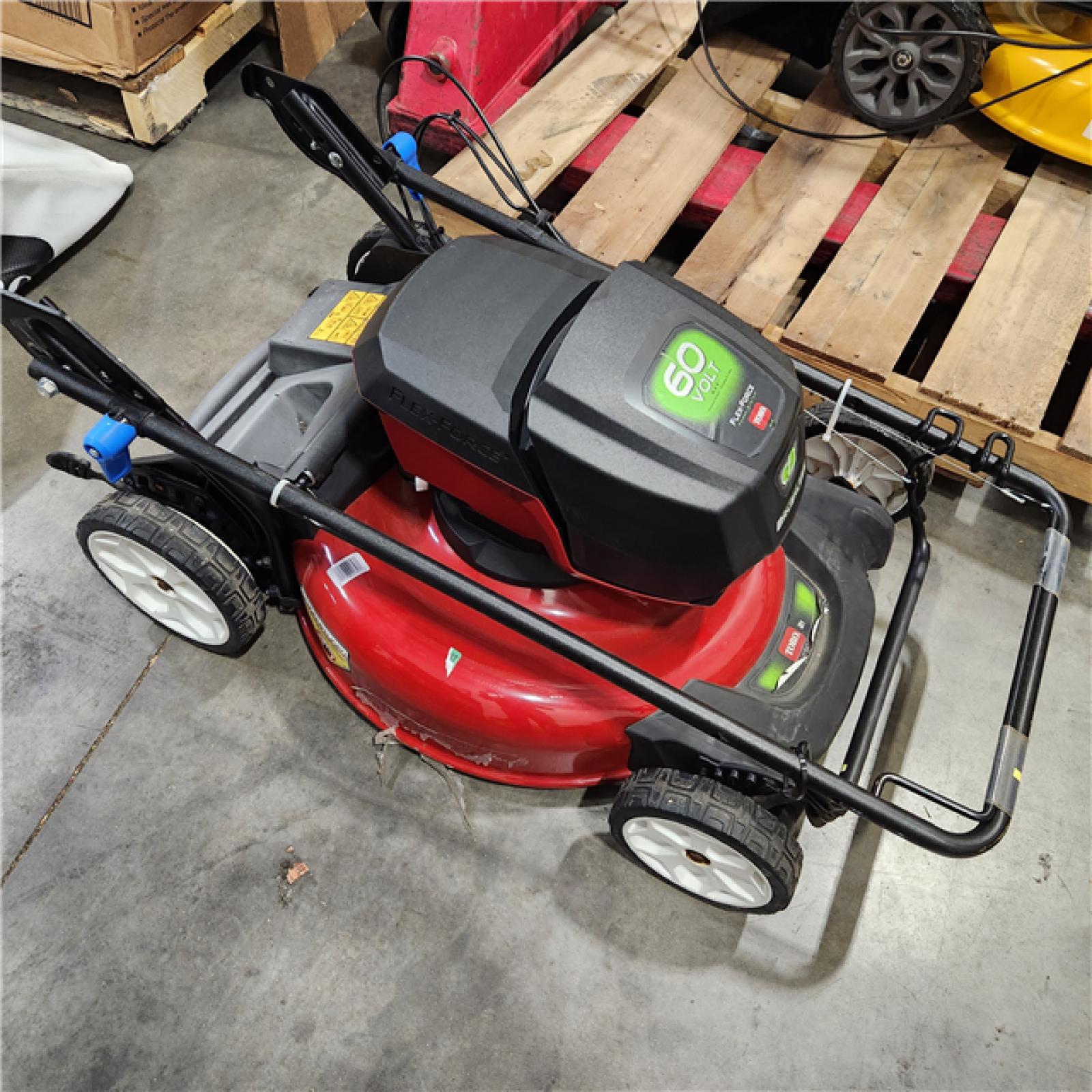 DALLAS LOCATION - AS-IS Toro Recycler 21 Inch Deck 60-Volt Max Durable Steel Foldable Lockable Push Lawn Mower with 3-Phase Brushless Motor