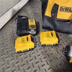 HOUSTON LOCATION - AS-IS DEWALT  20V MAX XR Cordless Brushless Hammer Drill/Impact 2 Tool Combo Kit with (2) 20V 2.0Ah Batteries and Charger