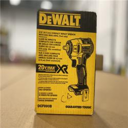 NEW! - DEWALT 20V MAX XR Cordless Brushless 3/8 in. Compact Impact Wrench (Tool Only)