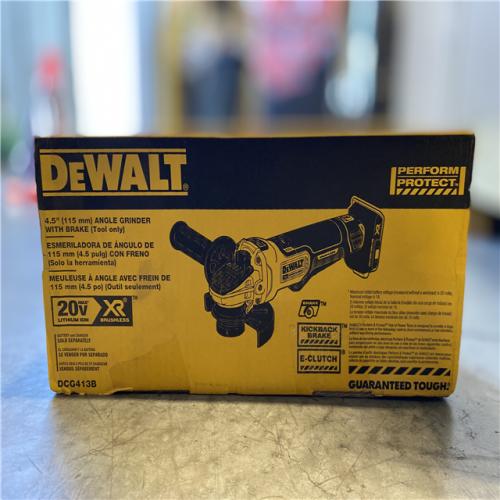 NEW! - DEWALT 20V MAX XR Cordless Brushless 4.5 in. Paddle Switch Small Angle Grinder with Kickback Brake (Tool Only)