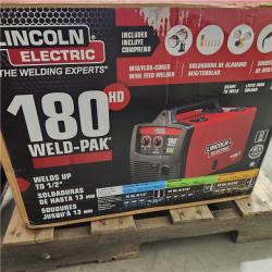 DALLAS LOCATION - AS-IS Lincoln Electric Weld Pak 180 Hd