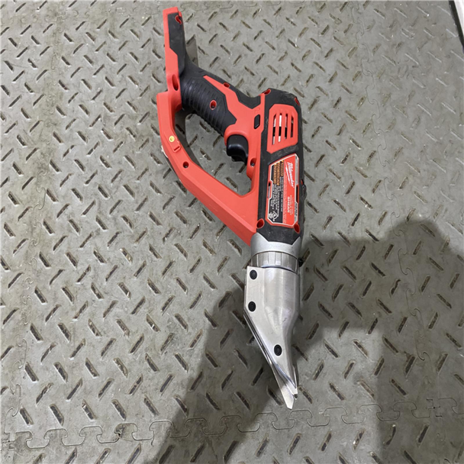 Houston location AS-IS Milwaukee M18 18-volt Lithium-ion Cordless 18-gauge Double Cut Metal Shear  Bare Tool