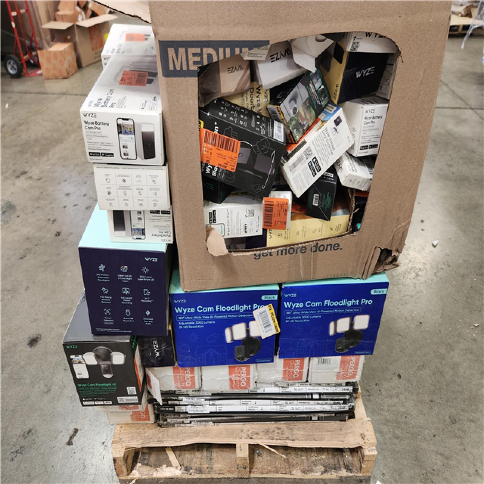 Phoenix AS-IS Mixed Security Camera and Flooring Pallet