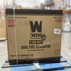 DALLAS LOCATION - WEN 11000/8300-Watt 120V/240V Dual Fuel Transfer-Switch Ready Electric Start Portable Generator w Wheel Kit and CO Watchdog