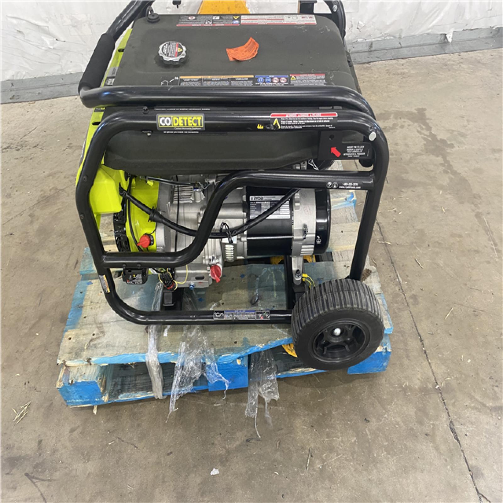 Houston Location - AS-IS Ryobi Gas Powered Generator 6,500 Running Watts 8,125 Starting Watts