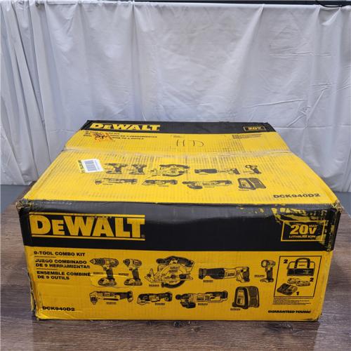 GOOD  Dewalt 20V MAX 9-Tool Power-Tool Combo Kit W/ Soft Case Including 2 Batteries & Charger