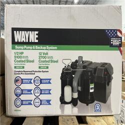 WAYNE WSS30V Combination 1/2 HP and 12-Volt Combination Sump System