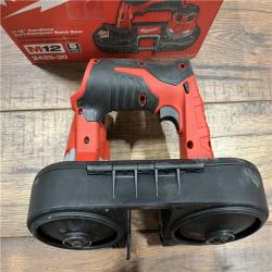 AS-IS MILWAUKEE M12 12V Lithium-Ion Cordless Sub-Compact Band Saw (Tool-Only)