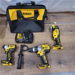 AS-IS DEWALT 20-Volt Lithium-Ion Cordless 3-Tool Combo Kit with FLEXVOLT 9 Ah and 20V 6 Ah Batteries and Charger