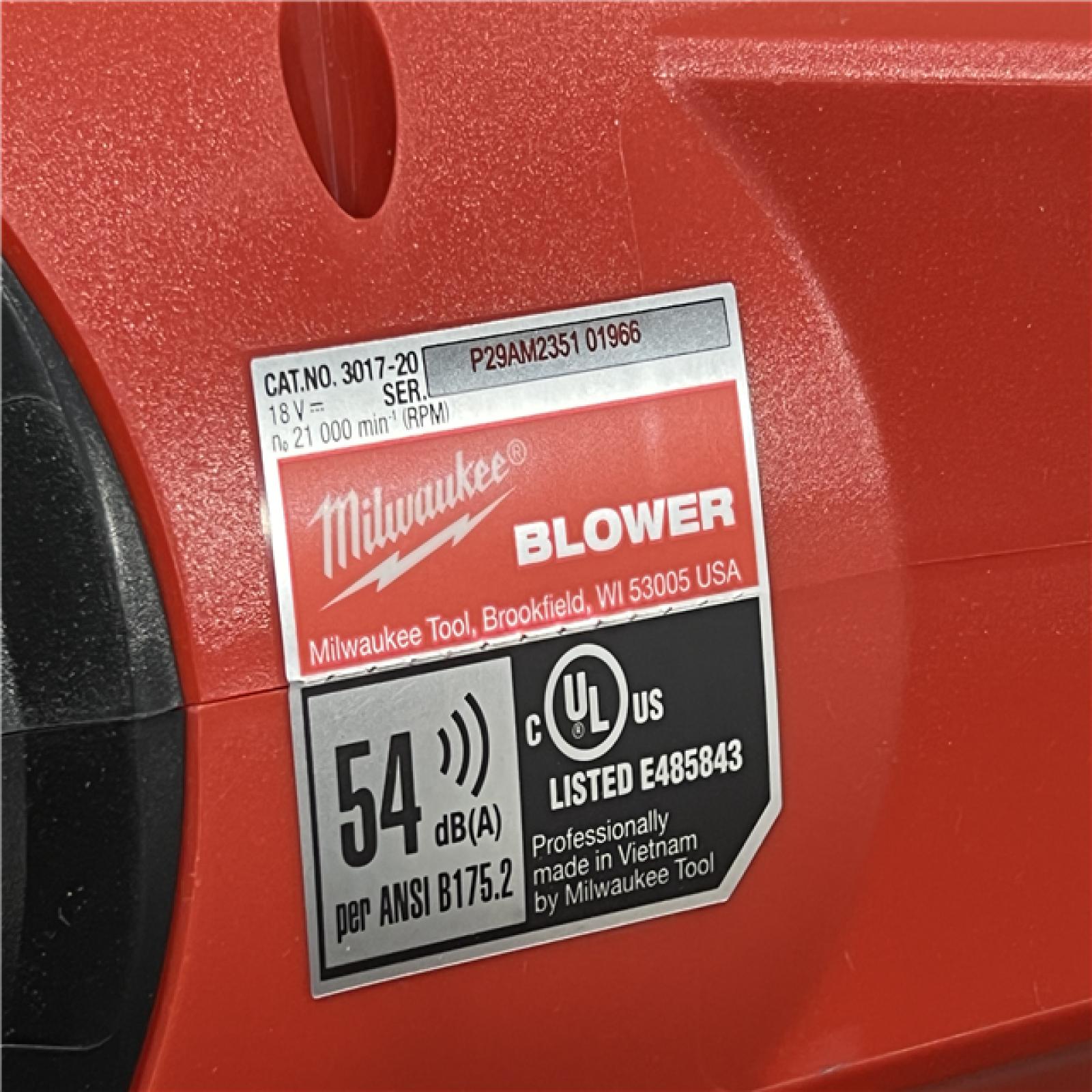 AS-IS Milwaukee M18 FUEL 18V Lithium-Ion Brushless Cordless Handheld Blower (Tool-Only)