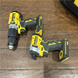 AS-IS20V MAX XR Hammer Drill and ATOMIC Impact Driver 2 Tool Cordless Combo Kit with (2) 4.0Ah Batteries, Charger, and Bag