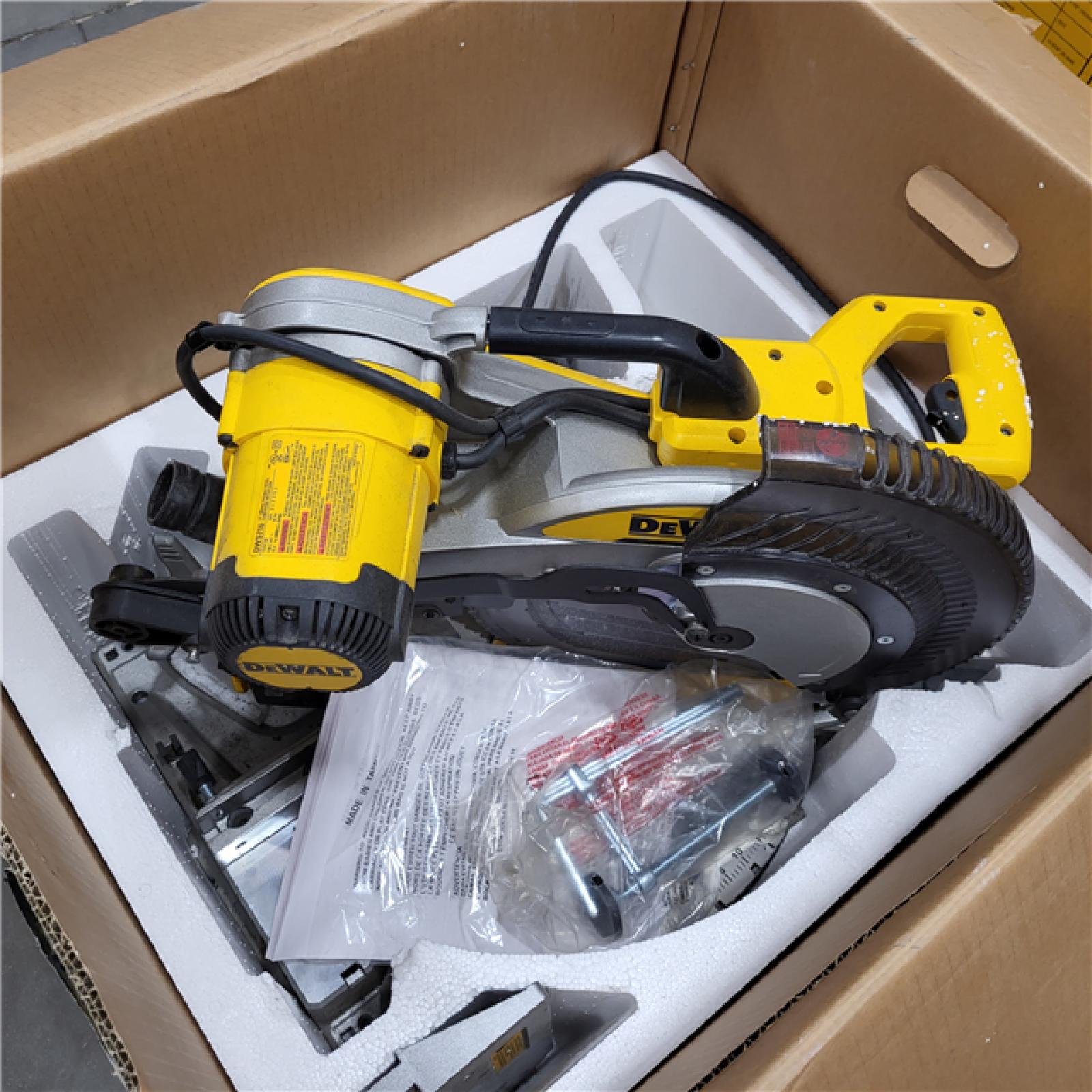 AS-IS DeWalt 15 Amp Corded 12 in. Compound Double Bevel Miter Saw