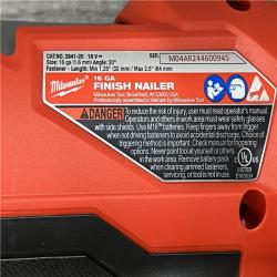 AS-IS Milwaukee 2841-20 18V Cordless Gen II 16 Gauge Angled Finish Nailer (Tool Only)