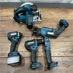 AS-IS MAKITA Cordless Tool Combination Kit: 18V MPN:XT510SM ( ONLY 1 BATTERY )