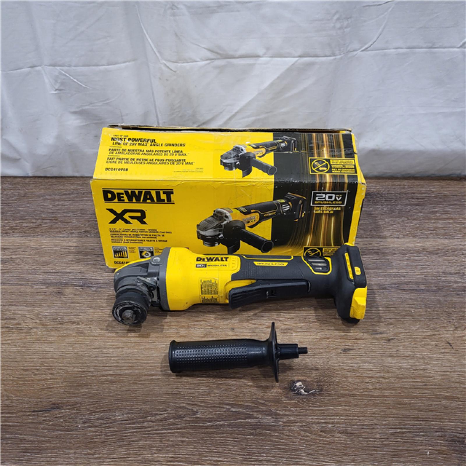 AS-IS 20V XR Cordless 4-1/2. in. to 5 in. Variable Speed Angle Grinder (Tool Only)