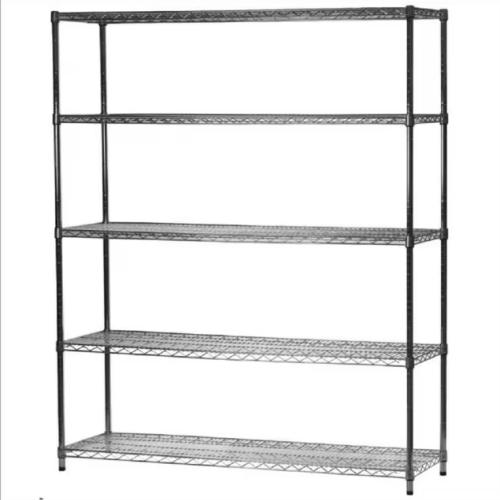 DALLAS LOCATION - HDX 5-Tier Commercial Grade Heavy Duty Steel Wire Shelving Unit in ChromeMax (60 in. W x 72 in. H x 18 in. D) PALLET - ( 7 UNITS)