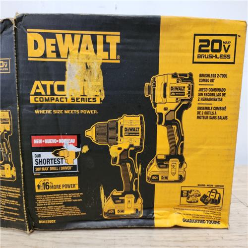 Phoenix Location DEWALT ATOMIC 20-Volt MAX Lithium-Ion Cordless Combo Kit (2-Tool) with (2) 2.0Ah Batteries, Charger and Bag