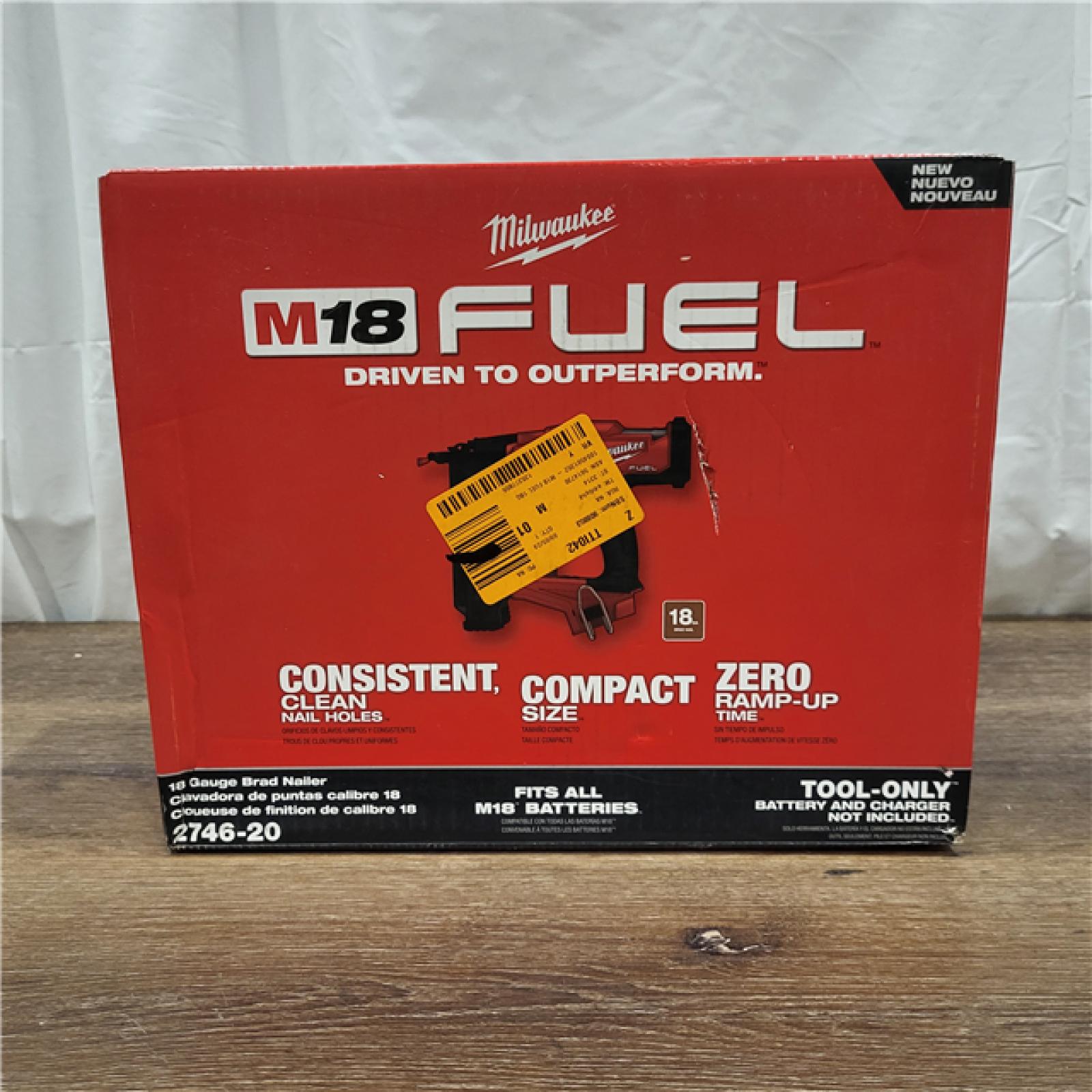 AS-IS Milwaukee M18 Fuel 18V Brushless 18-Gauge Brad Nailer 2746-20 (Bare Tool)