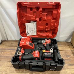 AS-IS Milwaukee M18 FUEL 18V Lithium-Ion Brushless Cordless Hammer Drill and Impact Driver Combo Kit (2-Tool) with 2 Batteries